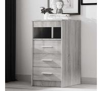 vidaXL Cassettiera Grigio Sonoma 40x50x76 cm in Legno Multistrato
