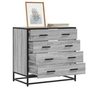 vidaXL Cassettiera Grigio Sonoma 70x41x70 cm in Legno Multistrato, Mobile con cassetti, credenza, credenza con cassetti, Mobile Contenitore