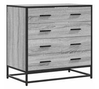 vidaXL Cassettiera Grigio Sonoma 70x41x70 cm in Legno Multistrato, Mobile con cassetti, credenza, credenza con cassetti, Mobile Contenitore