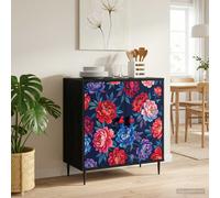 vidaXL Cassettiera HEESCH Stampa a blocchi di colore 66 x 36,5 x 76 cm