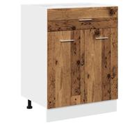vidaXL Cassettiera "Lyon" Inferiore Legno Antico 60x46x81,5 cm