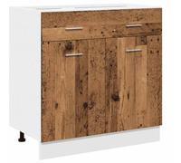 vidaXL Cassettiera “Lyon” Legno Antico 80x46x81,5 cm
