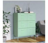 VIDAXL - Cassettiera Menta 80x35x101,5 Cm In Acciaio