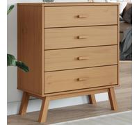 AX Cassettiera Piedini Stile Scandinavo Arredo Rustico Serie OLDEN Legno 358588