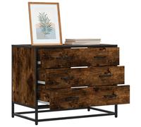 vidaXL Cassettiera Rovere Fumo 70x41x56 cm in Legno Multistrato, Mobile con cassetti, credenza, credenza con cassetti, Mobile Contenitore
