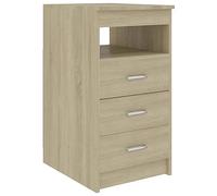 vidaXL Cassettiera Rovere Sonoma 40x50x76 cm in Legno Multistrato