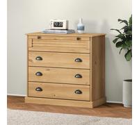 vidaXL Cassettiera VIGO 80x40x76 cm in Legno Massello di Pino