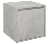 vidaXL Cassetto Contenitore Grigio Cemento 40,5x40x40 cm in Legno