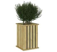 vidaXL Fioriera da Giardino 33 x 33 x 45 cm in Legno di Pino Impregnato. Perfetta per Decorare Gli spazi Esterni, Resistente e Ideale per terrazze, Cortili o Giardini. Un Bel Vaso Decorativo in legn