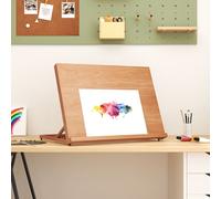 vidaXL Cavalletto da Tavolo 65x48x7 cm in Legno Massello di Faggio