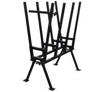 vidaXL Cavalletto Verniciato a Polvere Nero per Segare Legno