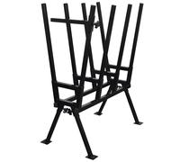vidaXL Cavalletto Verniciato a Polvere Nero per Segare Legno