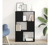vidaXL Centro di intrattenimento Nero 60 x 24 x 94 cm