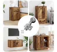 vidaXL Cerniera 12 pcs Argento 35 mm Ferro