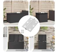 vidaXL Cerniera 12 pcs Argento 50 x 38 x 1,3 mm Acciaio