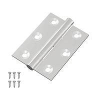 vidaXL Cerniera 12 pcs Argento 50 x 38 x 1,3 mm Acciaio, Ispirazioni e elementi di design moderno, rettangolare, per spazi unici a casa e in ufficio