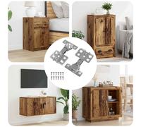 vidaXL Cerniera 2 pcs Nichel 85 x 52,5 x 9,5 mm Ferro