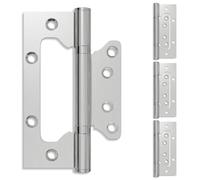 vidaXL Cerniera 4 pz 125 x 78 x 13 mm Argento Acciaio