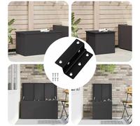 vidaXL Cerniera 537 pcs Nero 38 x 17 x 60 mm Ferro