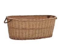 vidaXL Cesta per Legna con Maniglie 88x57x34cm Salice Naturale