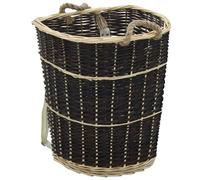 vidaXL Cesta per Legna con Spallacci 57x51x69cm Salice Naturale