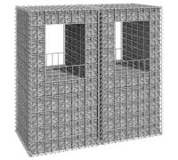 vidaXL Cesti a Gabbione a Torre 2 pz 50x50x100 cm in Ferro