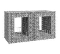 vidaXL Cesti a Gabbione a Torre 2 pz 50x50x60 cm in Ferro