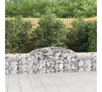 vidaXL Cesti Gabbioni ad Arco 12 pz 300x30x60/80 cm Ferro Zincato