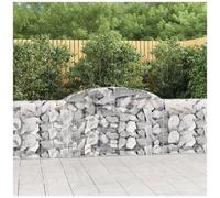 VIDAXL - Cesti Gabbioni Ad Arco 12 Pz 300x30x80/100 Cm Ferro Zincato