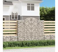 vidaXL Cesti Gabbioni ad Arco 13 pz 200x50x180/200 cm Ferro Zincato