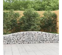 vidaXL Cesti Gabbioni ad Arco 15 pz 400x30x40/60 cm Ferro Zincato