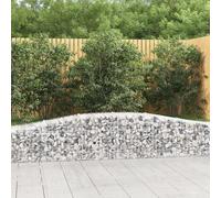 vidaXL Cesti Gabbioni ad Arco 15 pz 400x50x40/60 cm Ferro Zincato