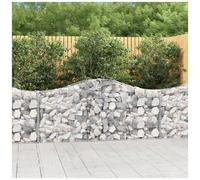 VIDAXL - Cesti Gabbioni Ad Arco 18 Pz 200x30x80/100 Cm Ferro Zincato