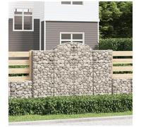 VIDAXL - Cesti Gabbioni Ad Arco 18 Pz 200x50x140/160 Cm Ferro Zincato