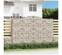 VIDAXL - Cesti Gabbioni Ad Arco 2 Pz 300x50x200/220 Cm Ferro Zincato