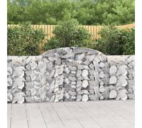 vidaXL Cesti Gabbioni ad Arco 20 pz 300x30x100/120 cm Ferro Zincato