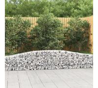 vidaXL Cesti Gabbioni ad Arco 20 pz 400x30x40/60 cm Ferro Zincato