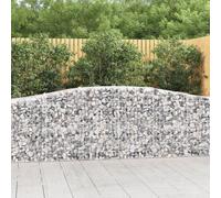 vidaXL Cesti Gabbioni ad Arco 25 pz 400x50x80/100 cm Ferro Zincato