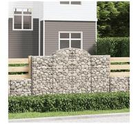 VIDAXL - Cesti Gabbioni Ad Arco 4 Pz 200x30x120/140 Cm Ferro Zincato