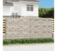 vidaXL Cesti Gabbioni ad Arco 5 pz 400x50x200/220 cm Ferro Zincato