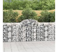 vidaXL Cesti Gabbioni ad Arco 50 pz 200x50x100/120 cm Ferro Zincato