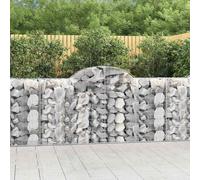 vidaXL Cesti Gabbioni ad Arco 50 pz 200x50x100/120 cm Ferro Zincato