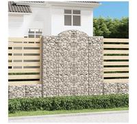 VIDAXL - Cesti Gabbioni Ad Arco 7 Pz 200x50x220/240 Cm Ferro Zincato