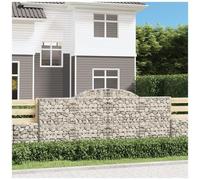 VIDAXL - Cesti Gabbioni Ad Arco 7 Pz 300x30x120/140 Cm Ferro Zincato