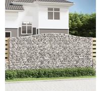vidaXL Cesti Gabbioni ad Arco 7 pz 400x30x180/200 cm Ferro Zincato