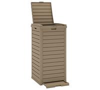 VIDAXL - Cestino Per Rifiuti Da Esterno Marrone 41x41x86cm Polipropilene