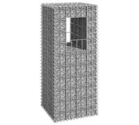 vidaXL Cesto a Gabbione a Torre 40x40x100 cm in Ferro