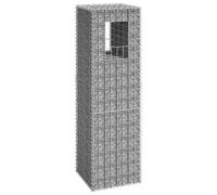 vidaXL Cesto a Gabbione a Torre 40x40x140 cm in Ferro