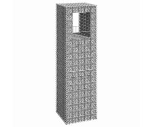 vidaXL Cesto a Gabbione a Torre 50x50x180 cm in Ferro