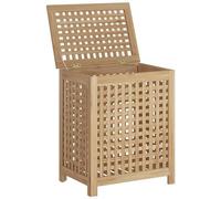 VIDAXL - Cesto Del Bucato 50x35x60 Cm In Legno Massello Di Teak - SPEDIZIONE GRATUITA
